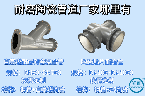 陶瓷耐磨管道哪里买-42年品牌+ASME焊接工艺[江河]