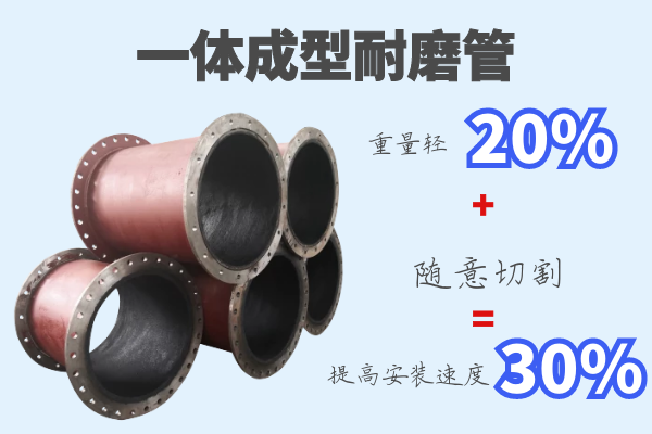 一体成型耐磨管-提高安装速度30%[江河]